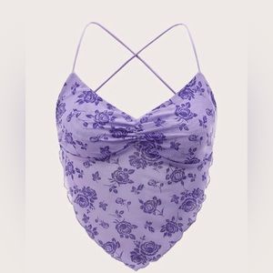 Purple Crop Top